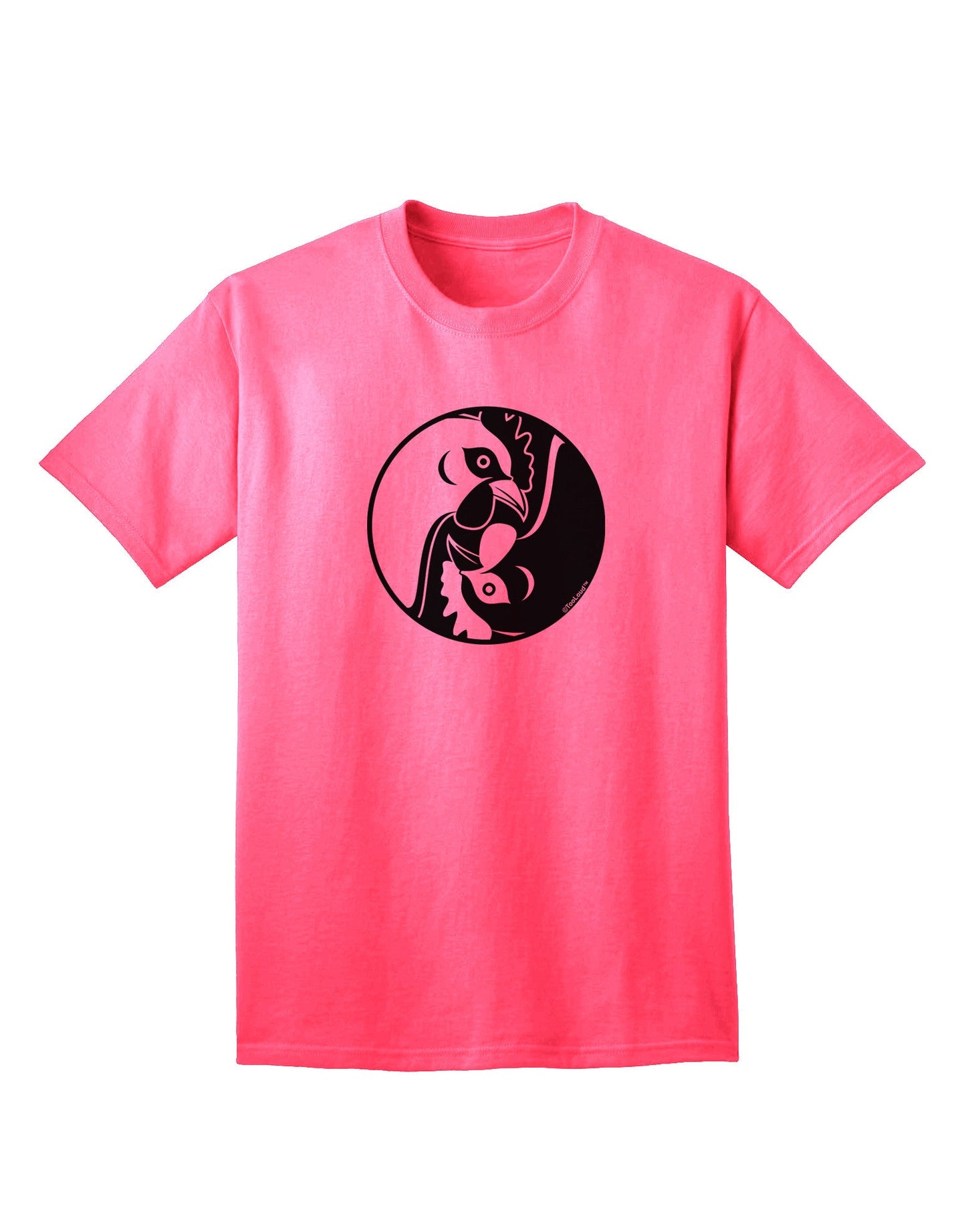 TooLoud Yin Yang Chicken - Premium Adult T-Shirt for Contemporary Style-Mens T-shirts-TooLoud-Neon-Pink-Small-Davson Sales