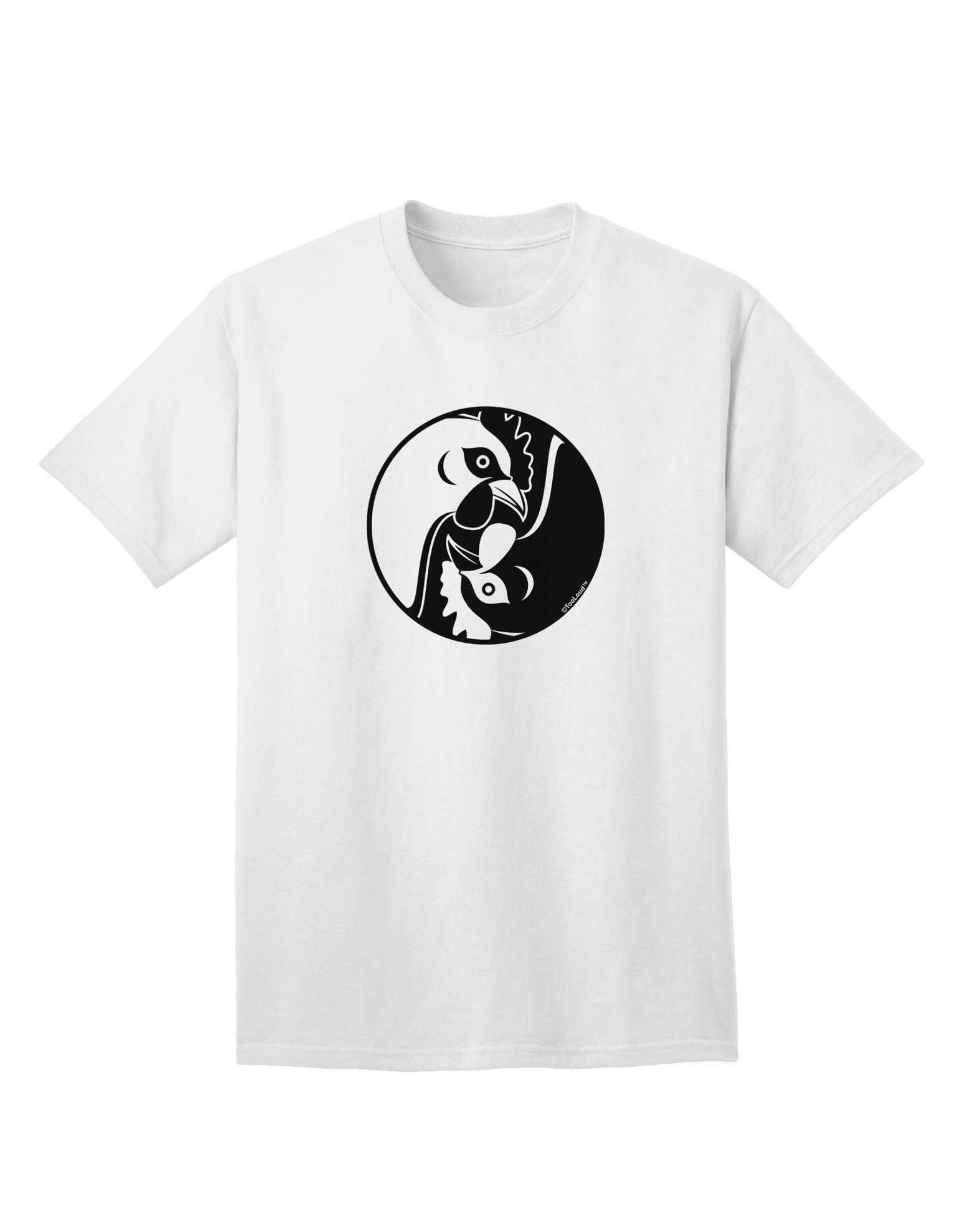TooLoud Yin Yang Chicken - Premium Adult T-Shirt for Contemporary Style-Mens T-shirts-TooLoud-White-Small-Davson Sales