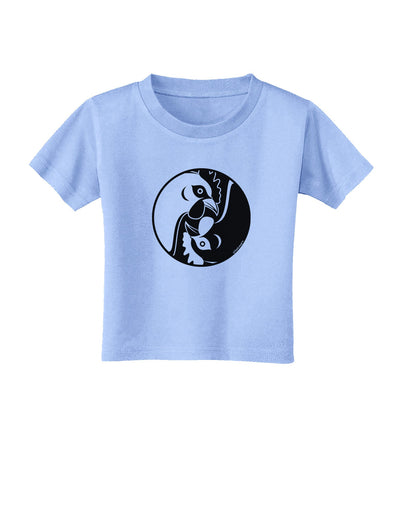 TooLoud Yin Yang Chicken Toddler T-Shirt-Toddler T-Shirt-TooLoud-Aquatic-Blue-2T-Davson Sales