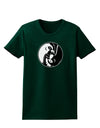 TooLoud Yin Yang Chicken Womens Dark T-Shirt-TooLoud-Forest-Green-Small-Davson Sales