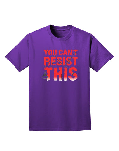 TooLoud You Can't Resist This Adult Dark T-Shirt-Mens T-Shirt-TooLoud-Purple-Small-Davson Sales