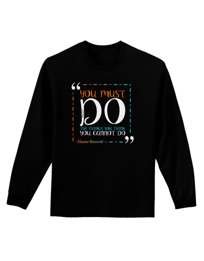 TooLoud You Must Eleanor R Adult Long Sleeve Dark T-Shirt-TooLoud-Black-Small-Davson Sales