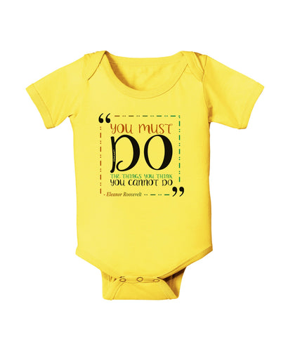 TooLoud You Must Eleanor R Baby Romper Bodysuit-Baby Romper-TooLoud-Yellow-06-Months-Davson Sales