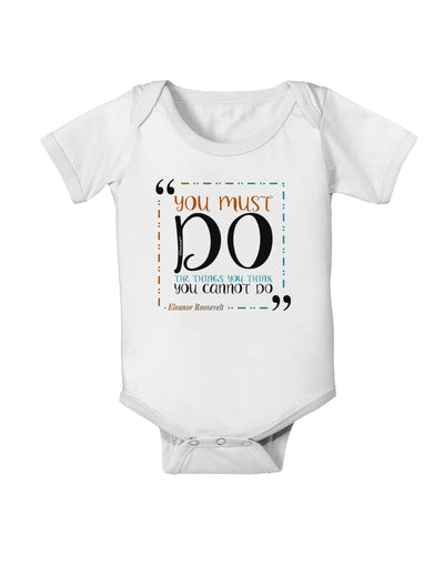 TooLoud You Must Eleanor R Baby Romper Bodysuit-Baby Romper-TooLoud-White-06-Months-Davson Sales