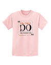 TooLoud You Must Eleanor R Childrens T-Shirt-Childrens T-Shirt-TooLoud-PalePink-X-Small-Davson Sales