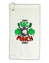 TooLoud You Pinch Me I Punch You Micro Terry Gromet Golf Towel 16 x 25 inch-Golf Towel-TooLoud-White-Davson Sales