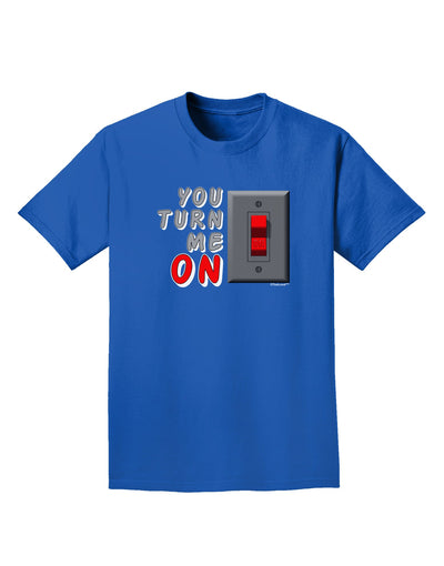 TooLoud You Turn Me On Switch Adult Dark T-Shirt-Mens T-Shirt-TooLoud-Royal-Blue-Small-Davson Sales