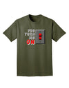 TooLoud You Turn Me On Switch Adult Dark T-Shirt-Mens T-Shirt-TooLoud-Military-Green-Small-Davson Sales