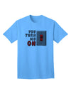 TooLoud You Turn Me On Switch Adult T-Shirt-unisex t-shirt-TooLoud-Aquatic-Blue-Small-Davson Sales