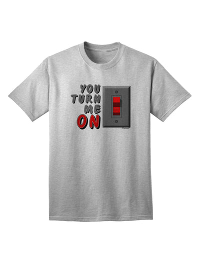 TooLoud You Turn Me On Switch Adult T-Shirt-unisex t-shirt-TooLoud-AshGray-Small-Davson Sales