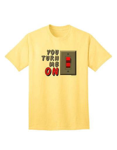 TooLoud You Turn Me On Switch Adult T-Shirt-unisex t-shirt-TooLoud-Yellow-Small-Davson Sales