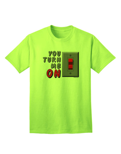 TooLoud You Turn Me On Switch Adult T-Shirt-unisex t-shirt-TooLoud-Neon-Green-Small-Davson Sales