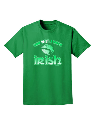 TooLoud You Wish I Were Irish Adult Dark T-Shirt-Mens T-Shirt-TooLoud-Kelly-Green-Small-Davson Sales