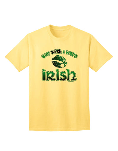 TooLoud 'You Wish I Were Irish' Premium Adult T-Shirt - Elegantly Crafted for Style and Comfort-Mens T-shirts-TooLoud-Yellow-Small-Davson Sales