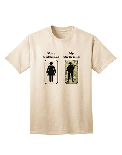 TooLoud Your Girlfriend My Girlfriend Military Adult T-Shirt - Premium Quality for Discerning Adults
