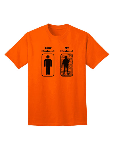 TooLoud Your Husband My Husband - Premium Adult T-Shirt for Contemporary Couples-Mens T-shirts-TooLoud-Orange-Small-Davson Sales