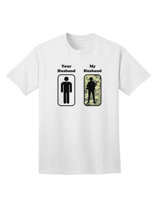 TooLoud Your Husband My Husband - Premium Adult T-Shirt for Contemporary Couples-Mens T-shirts-TooLoud-White-Small-Davson Sales