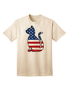 TooLoud presents an exquisite collection of Adult T-Shirts featuring the captivating Patriotic Cat Design-Mens T-shirts-TooLoud-Natural-Small-Davson Sales