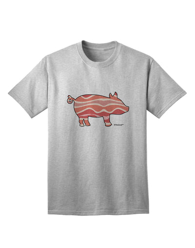 TooLoud presents the Bacon Pig Silhouette Adult T-Shirt for Ecommerce Shoppers-Mens T-shirts-TooLoud-AshGray-Small-Davson Sales