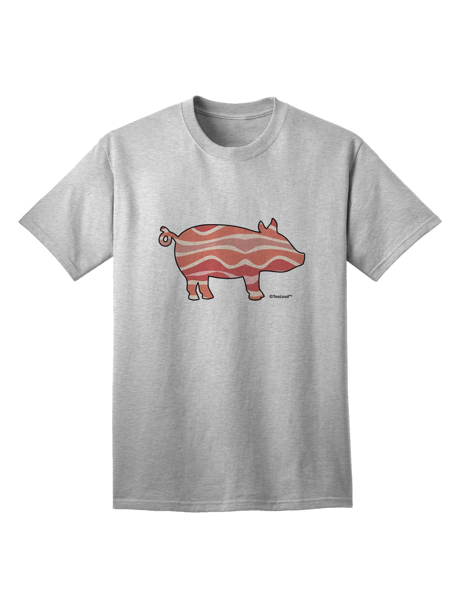 TooLoud presents the Bacon Pig Silhouette Adult T-Shirt for Ecommerce Shoppers-Mens T-shirts-TooLoud-White-Small-Davson Sales