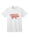 TooLoud presents the Bacon Pig Silhouette Adult T-Shirt for Ecommerce Shoppers-Mens T-shirts-TooLoud-White-Small-Davson Sales