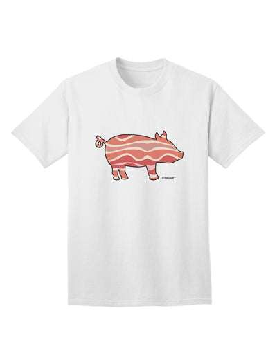 TooLoud presents the Bacon Pig Silhouette Adult T-Shirt for Ecommerce Shoppers-Mens T-shirts-TooLoud-White-Small-Davson Sales