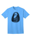 TooLoud presents the Charles Darwin Black and White Adult T-Shirt for Ecommerce-Mens T-shirts-TooLoud-Aquatic-Blue-Small-Davson Sales