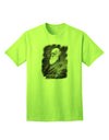 TooLoud presents the Charles Darwin In Space Adult T-Shirt-Mens T-shirts-TooLoud-Neon-Green-Small-Davson Sales