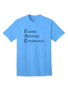 TooLoud presents the DAD - Acronym Adult T-Shirt for the discerning ecommerce shopper.-Mens T-shirts-TooLoud-Aquatic-Blue-Small-Davson Sales