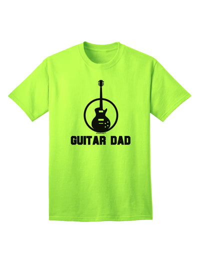 TooLoud presents the Guitar Dad Adult T-Shirt - A Must-Have for Music Enthusiasts-Mens T-shirts-TooLoud-Neon-Green-Small-Davson Sales