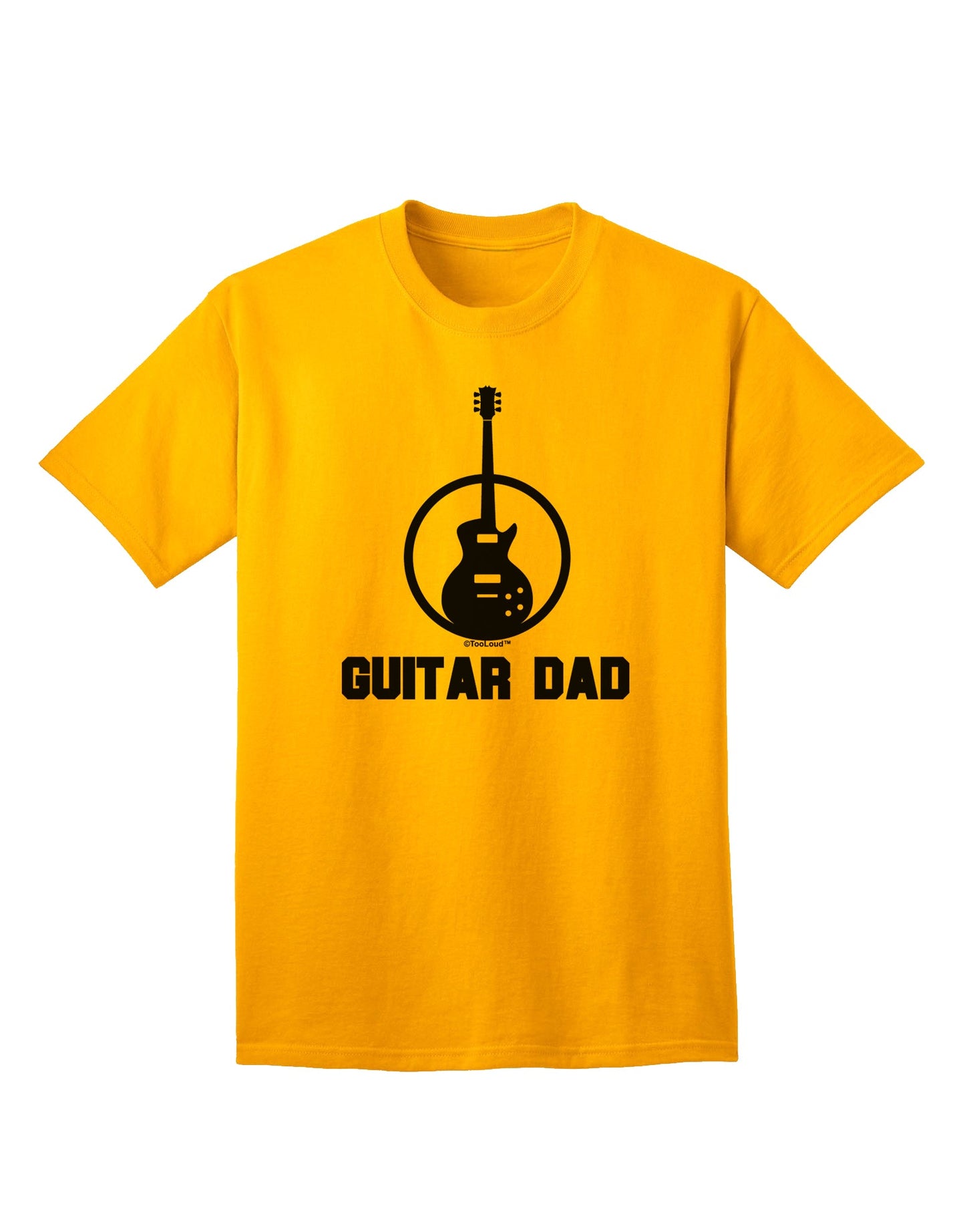 TooLoud presents the Guitar Dad Adult T-Shirt - A Must-Have for Music Enthusiasts-Mens T-shirts-TooLoud-Gold-Small-Davson Sales