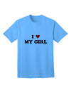 TooLoud presents the I Heart My Girl Matching Couples Design Adult T-Shirt-Mens T-shirts-TooLoud-Aquatic-Blue-Small-Davson Sales