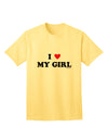 TooLoud presents the I Heart My Girl Matching Couples Design Adult T-Shirt-Mens T-shirts-TooLoud-Yellow-Small-Davson Sales