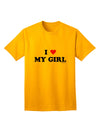 TooLoud presents the I Heart My Girl Matching Couples Design Adult T-Shirt-Mens T-shirts-TooLoud-Gold-Small-Davson Sales