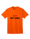 TooLoud presents the I Heart My Girl Matching Couples Design Adult T-Shirt-Mens T-shirts-TooLoud-Orange-Small-Davson Sales