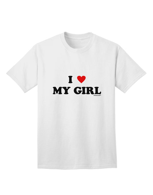 TooLoud presents the I Heart My Girl Matching Couples Design Adult T-Shirt-Mens T-shirts-TooLoud-White-Small-Davson Sales