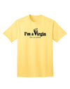 TooLoud presents the I'm a Virgin Humor Adult T-Shirt for a touch of playful charm-Mens T-shirts-TooLoud-Yellow-Small-Davson Sales