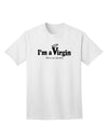 TooLoud presents the I'm a Virgin Humor Adult T-Shirt for a touch of playful charm-Mens T-shirts-TooLoud-White-Small-Davson Sales