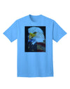 TooLoud presents the Patriotic Bald Eagle - American Flag Adult T-Shirt-Mens T-shirts-TooLoud-Aquatic-Blue-Small-Davson Sales