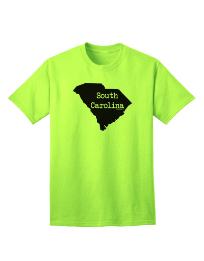 TooLoud presents the South Carolina - United States Shape Adult T-Shirt for Ecommerce Shoppers-Mens T-shirts-TooLoud-Neon-Green-Small-Davson Sales