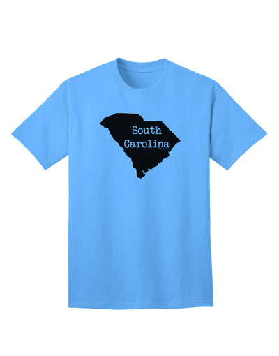 TooLoud presents the South Carolina - United States Shape Adult T-Shirt for Ecommerce Shoppers-Mens T-shirts-TooLoud-Aquatic-Blue-Small-Davson Sales