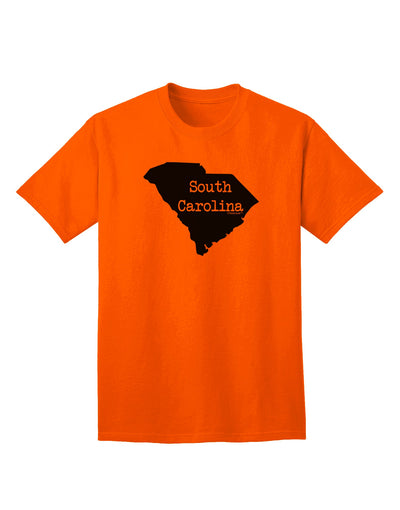 TooLoud presents the South Carolina - United States Shape Adult T-Shirt for Ecommerce Shoppers-Mens T-shirts-TooLoud-Orange-Small-Davson Sales