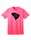 TooLoud presents the South Carolina - United States Shape Adult T-Shirt for Ecommerce Shoppers-Mens T-shirts-TooLoud-Neon-Pink-Small-Davson Sales