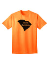 TooLoud presents the South Carolina - United States Shape Adult T-Shirt for Ecommerce Shoppers-Mens T-shirts-TooLoud-Neon-Orange-Small-Davson Sales