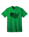 TooLoud presents the United States Cutout - Adult T-Shirt with an American Flag Design-Mens T-shirts-TooLoud-Kelly-Green-Small-Davson Sales