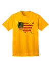 TooLoud presents the United States Cutout - American Flag Distressed Adult T-Shirt-Mens T-shirts-TooLoud-Gold-Small-Davson Sales