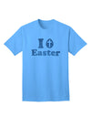 TooLoud presents the exquisite Blue Glitter Adult T-Shirt - I Egg Cross Easter-Mens T-shirts-TooLoud-Aquatic-Blue-Small-Davson Sales