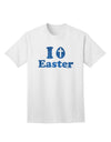 TooLoud presents the exquisite Blue Glitter Adult T-Shirt - I Egg Cross Easter-Mens T-shirts-TooLoud-White-Small-Davson Sales