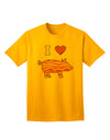 TooLoud presents the exquisite I Heart My Bacon Pig Silhouette Adult T-Shirt-Mens T-shirts-TooLoud-Gold-Small-Davson Sales