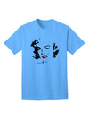 TooLoud presents the exquisite Marilyn Monroe Cutout Design Red Lips Adult T-Shirt-Mens T-shirts-TooLoud-Aquatic-Blue-Small-Davson Sales